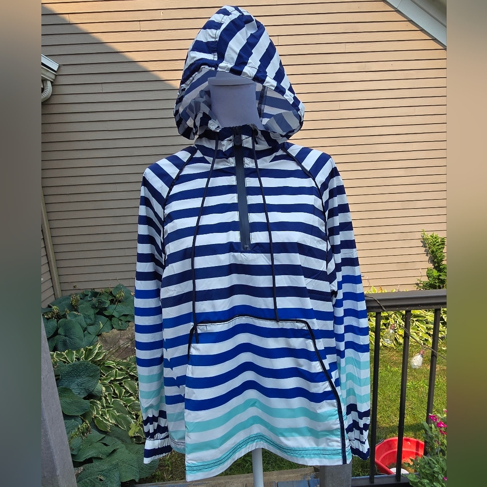 Hunter for Target Striped Hooded Pullover Ombre windbreaker jacket